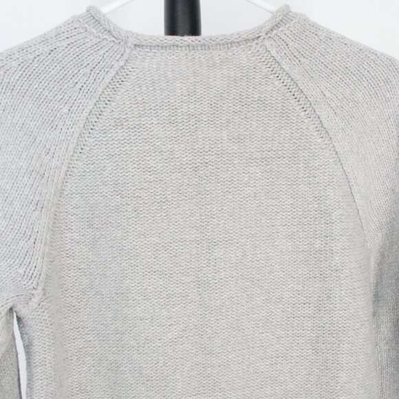 Banana Republic Sunday Sunday Wool Blend Grey Raglan Knit Crewneck Sweater Sz XS - Picture 8 of 13